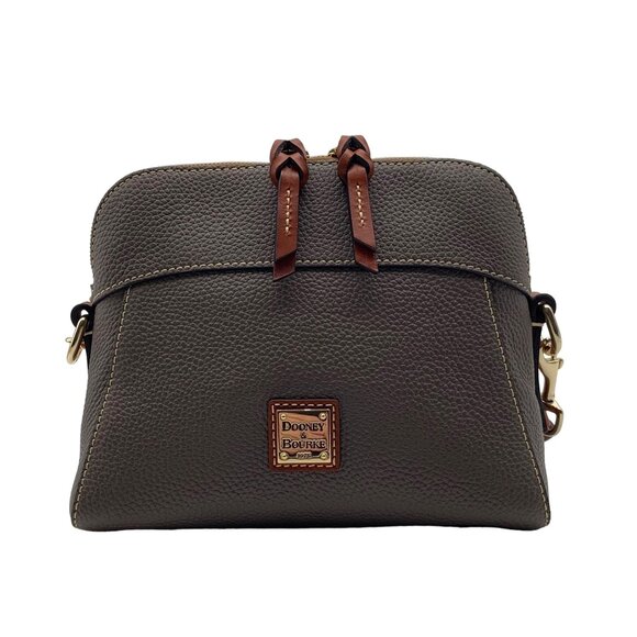 Dooney & Bourke Grey Pebble Grain Cameron Crossbody - Picture 1 of 12